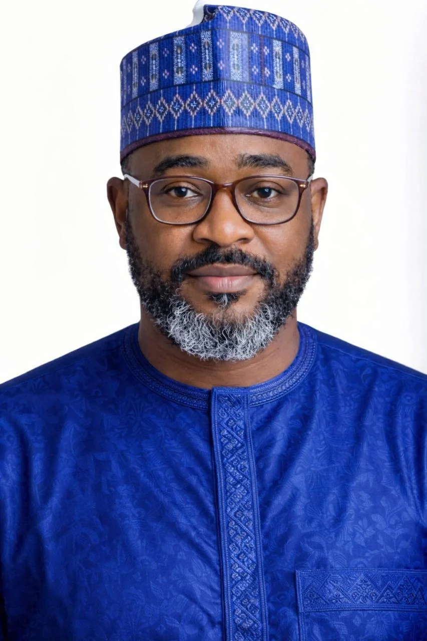 Editorial portrait of Abdulhafiz Umar Barau seated in dark traditional attire