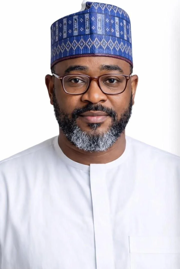 Formal portrait of Abdulhafiz Umar Barau in white traditional attire